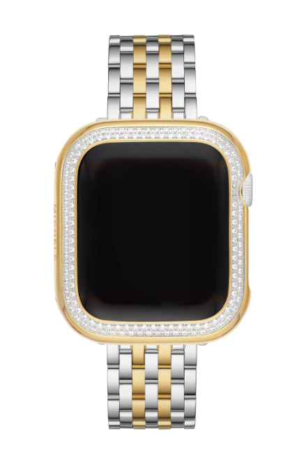 Two-tone diamond case for Apple Watch®.