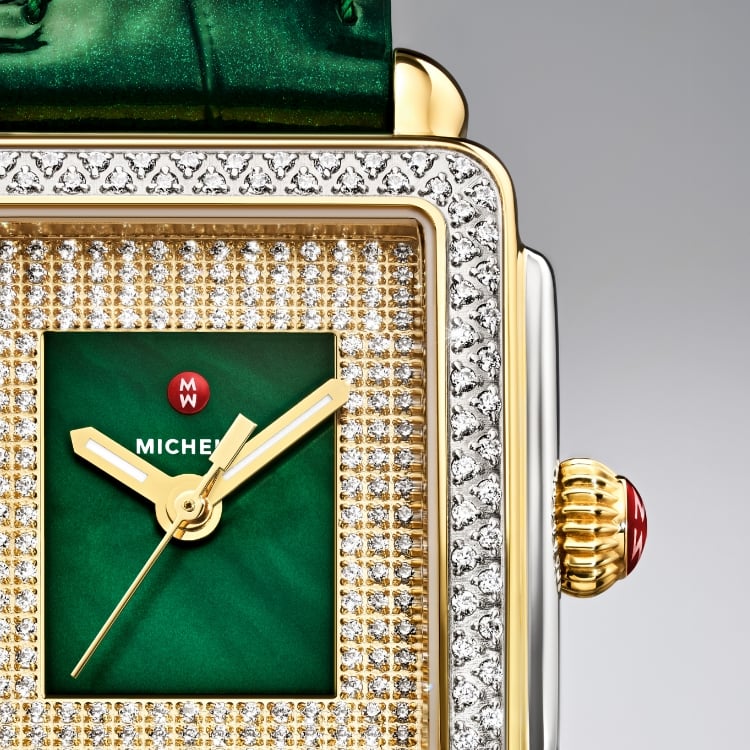 product feature shot of LE madison mid green