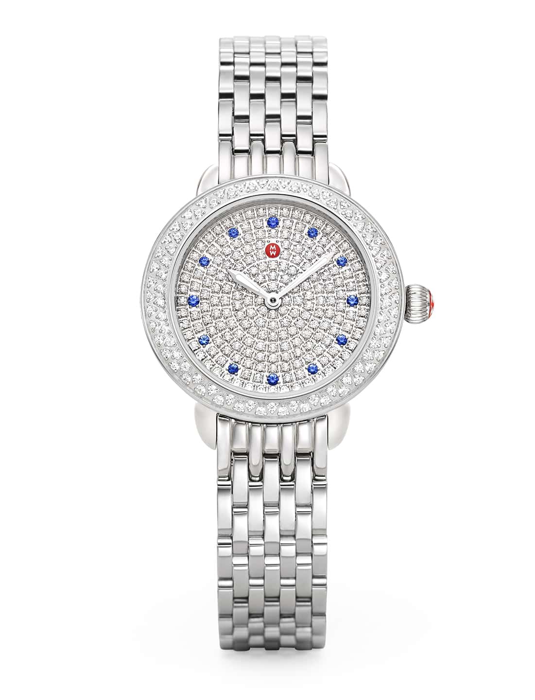 Limited-Edition Serein Stainless Diamond Pavé and Sapphire Watch