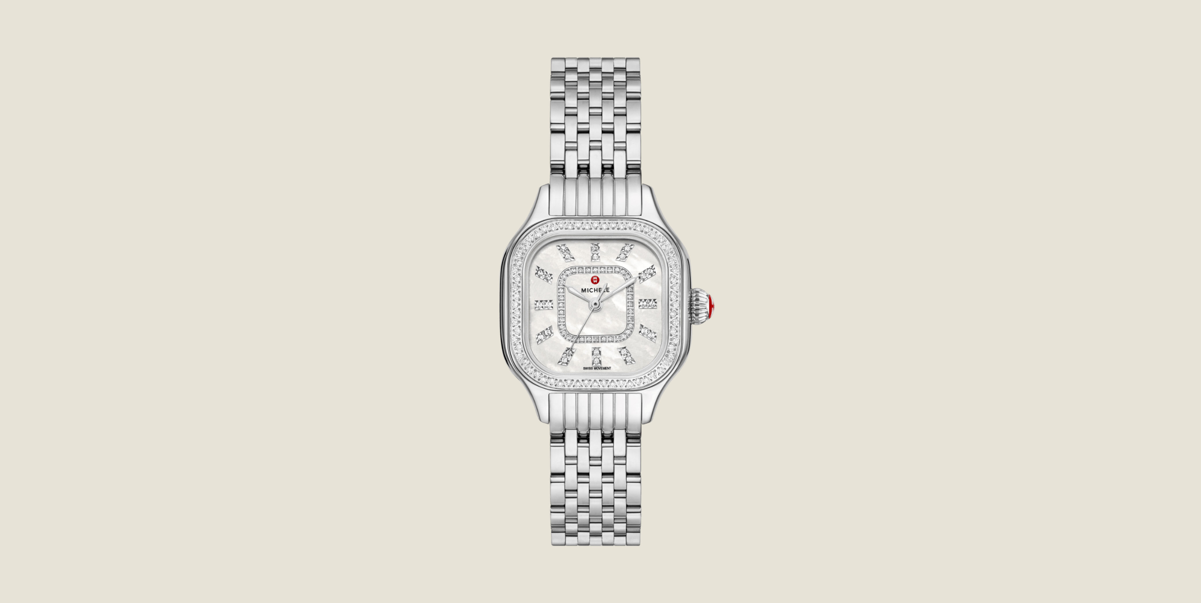 Meggie Diamond Stainless Steel Watch MWW33B000001 MICHELE