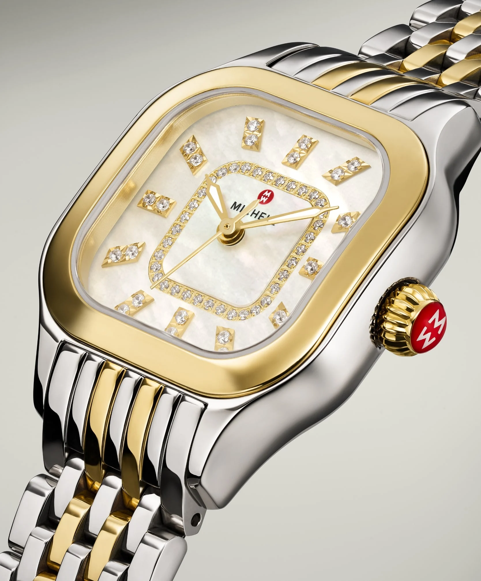 The Meggie Diamond Dial Two-tone 18K Gold-plated watch