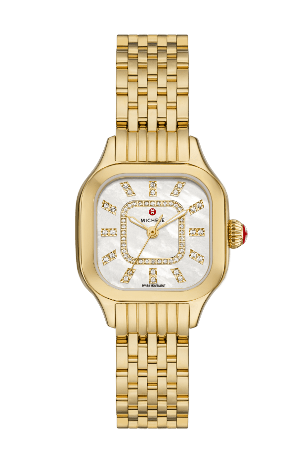 Meggie Diamond dial gold watch.