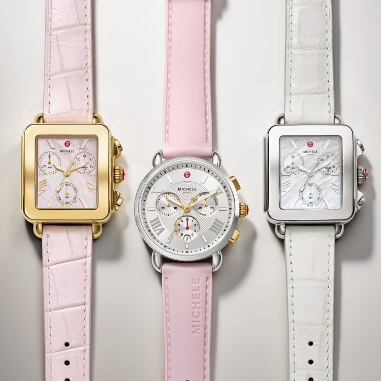 Michele watch shop silicone band